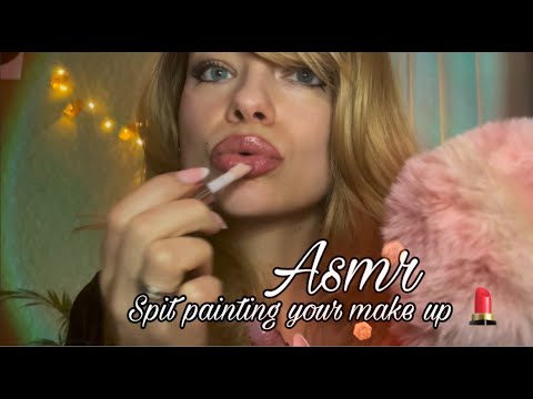 ASMR - Spit painting your make up / personal attention / asmr for relax