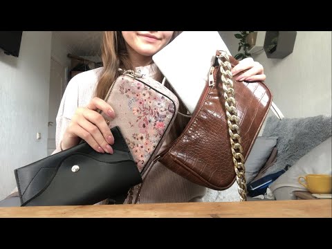 ASMR | Tapping & Scratching My Small Bags👜 | No Talking