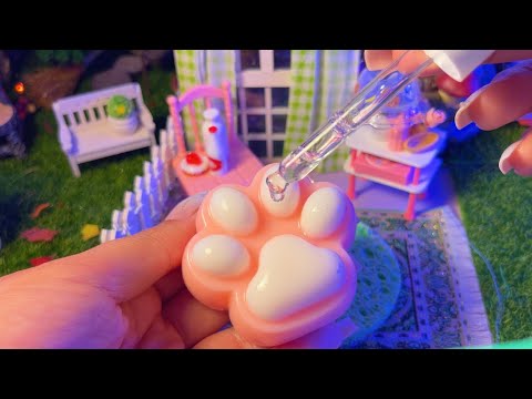 Viral JUMBO Cat Paw🐱💕Gets An ASMR TREATMENT (Tingly Skincare & Squishy Sounds)