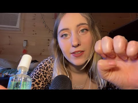 ASMR friend does your nails