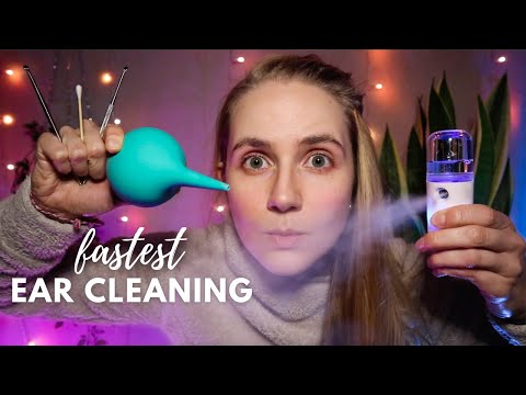 ASMR Fastest 1 Minute Cleaning Your Ears