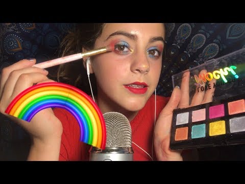 ASMR maquillaje inspirado en un arcoíris