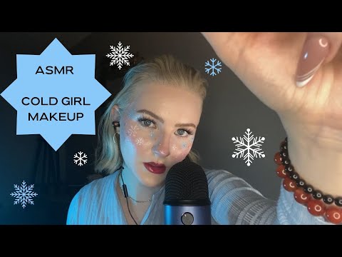 ASMR | DOING YOUR ❄️ COLD GIRL ❄️ SKINCARE + MAKEUP | BREATHY WHISPER | RING SOUNDS