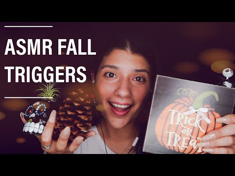 ASMR FALL TRIGGERS | FALL ASLEEP IN 15 MINUTES | DAY OF THE DEAD | TAPPING AND SCRATCHING