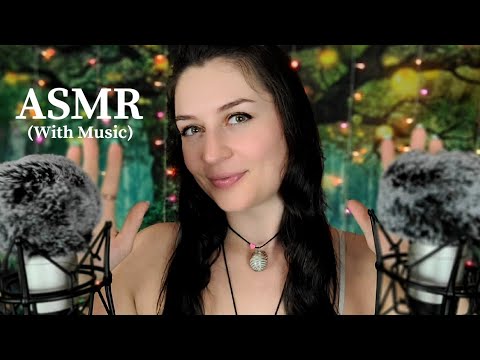 ASMR 4K Drawing Symbols (W/Music) with 50 Crystals Ear to Ear Tingles Personal Attention Face Touch
