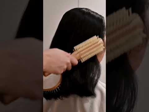 ASMR | Double hairbrushing, double tingles 😍 #asmr #hairbrushing #asmrshorts