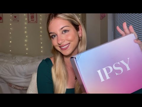 ASMR April Ipsy Unboxing 💋 Tapping, Scratching, Whispered Rambling