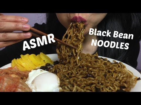 ASMR Korean Black Bean Noodles (EATING SOUNDS) No Talking | SAS-ASMR