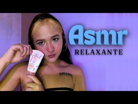 ASMR - massagem facial relaxante💜