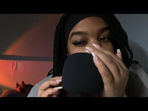 ASMR | Binaural Mouth Sounds 👂🏽💦 (tapping + lipgloss sounds) | brieasmr