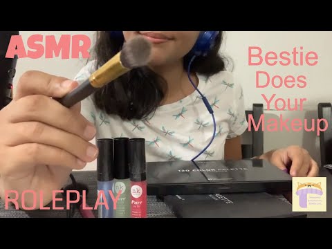 ASMR Bestie Does Your Makeup | ROLEPLAY