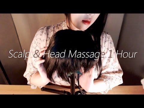 🍅 No Talking ASMR Scalp & Head Massage with Shampoo Sound 1 Hour! :O