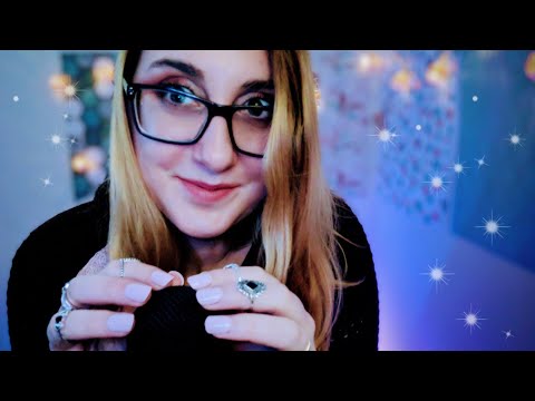 ASMR Gentle Mic Touches & Taps No Cover + Ramble & Mouth Sounds