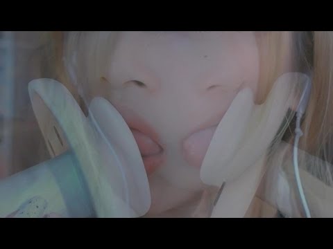 【Karai ASMR】Earlicking&Mouthsounds三个视频的预览 1v1模拟直播 /嚼耳朵舔耳 重影双耳舔耳