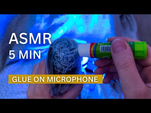 5 MIN ASMR | Glue On Microphone | Brain Melting🤩 🧠