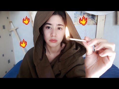 [ASMR] Joan of Arc Sets You on Fire ~ (match lighting & medieval tune)