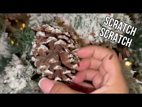 ASMR Aggressive Tapping & Scratching On Christmas Decor