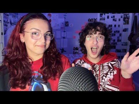 ASMR | my friend tries ASMR for the first time (very chaotic)