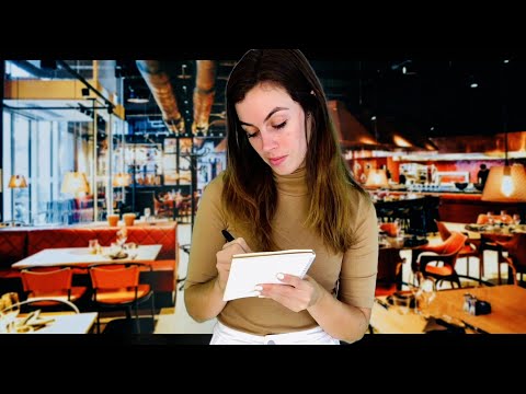 [ASMR] Welcome To My Restaurant - Waitress Roleplay
