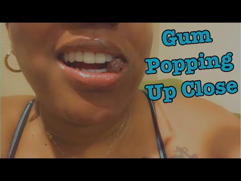 Upclose Bubble Gum Popping (ASMR)