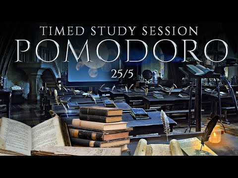 Defense Against the Dark Arts 📚 POMODORO Study Session 25/5 - Harry Potter Ambience 📚 Focus & Study