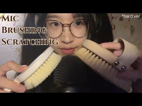 ASMR 30 mins Mic Brushing & Scratching hard version