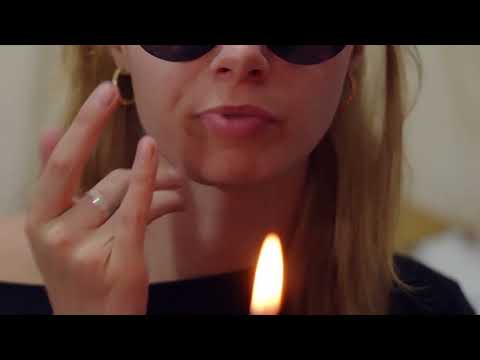 ASMR Spit Painting on a Giant Candle - Relaxation and Art
