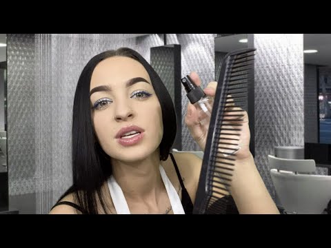 [ASMR] Cutting Your Hair - Curtain Bangs