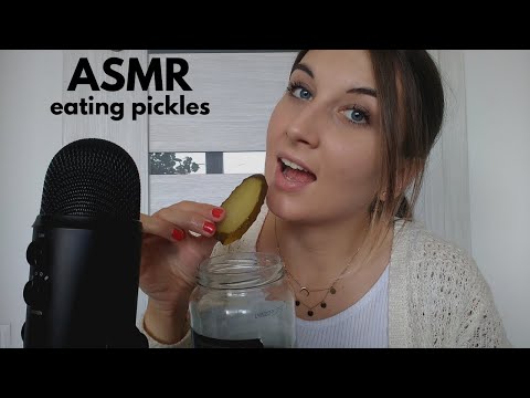 ASMR MUKBANG | EATING PICKLES (eating sounds, whispering)