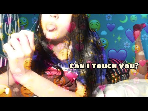 ASMR- Repeating "May i touch you?" Hand movements❤👅