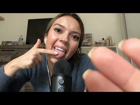 ASMR| UNCOMMON MOUTH SOUND TRIGGERS- TONGUE IN YOUR EARS TINGLES