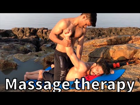 BODY MASSAGE THERAPY AT ROCKS WITH SEA VIEWS BY FAREED TO FIROZ |ASMRYOGi2 ( Ep-45)