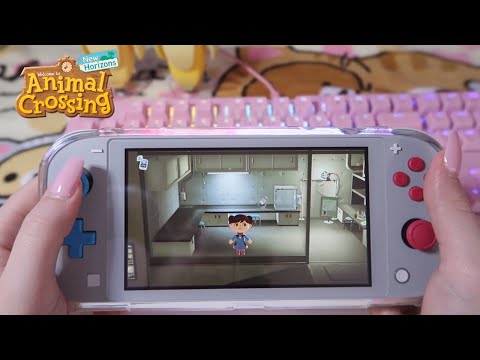 ASMR Playing Animal Crossing New Horizons (Whispered Rambles, Button Sounds)