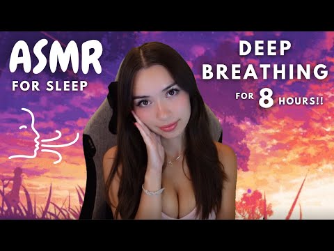 ASMR for Sleep ♡ Deep Breathing for 8 Hours
