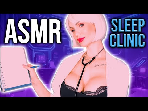 ASMR Hypnotic Sleep Clinic Doctor Role Play /German whispering different trigger to fall asleep fast