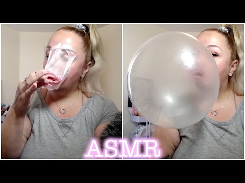 ASMR | Bubblegum Blowing | Blowing Huge Bubbles | Whispering | Candiikonyt ASMR