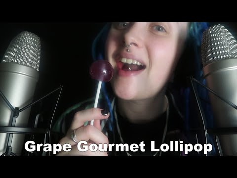 ASMR | GRAPE Original Gourmet Lollipop | Mouth Sounds