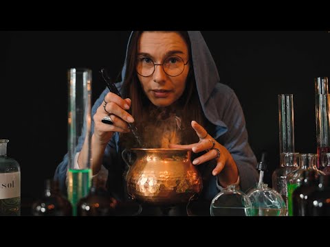 In the Alchemist's Laboratory | Cinematic ASMR Roleplay | Sound of Water, Bubbles, Vapor and Glass.