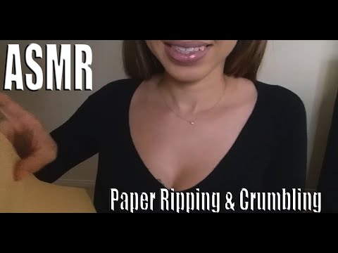 {ASMR} paper ripping | crumbling | Request