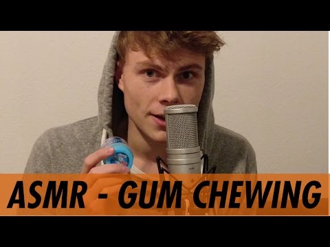 ASMR - Gum Chewing Sounds - with Little Male Whispering