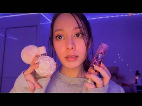 ASMR Updated Perfume Collection 💗✨ (glass tapping & pure whispering)