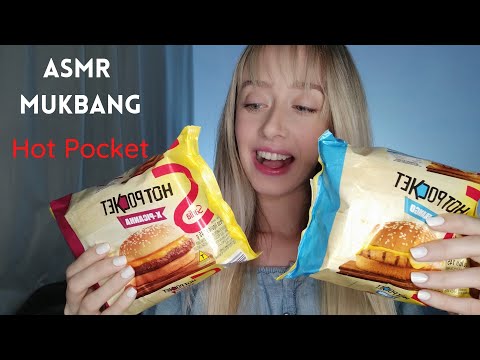 ASMR MUKBANG - Comendo Hot Pocket pela primeira vez ( Sons de mastigação)