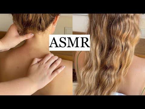 ASMR *VERY RELAXING* Hair Brushing & Neck/Back Massage (no talking)