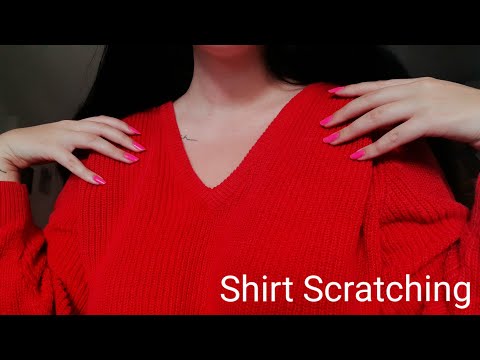 ASMR | scratching my shirt | scratching fabric