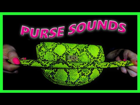 ASMR: Purse Sounds (Squeezing, Stretching, Metal Clasp, Soft Tapping, Squeaks, Creaks, No Talking)
