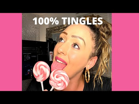 ASMR Double lollipop licking/sucking 🍭👅🧠🤪 (SUBSCRIBE) (SUBSCRIBE) (SUBSCRIBE)
