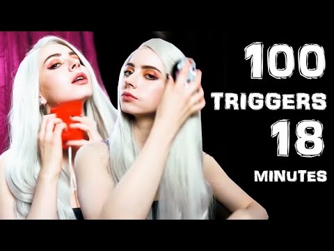 🌙✨ASMR 100 triggers in 18 minutes 😱