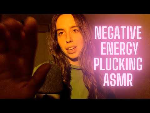 ASMR | plucking and snipping your negative energy and turning into rain