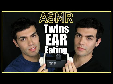 ASMR - Twins Ear Eating (Amino, Whisper, Ears, Wet Mouth Nibbling for Sleep & Relaxation)