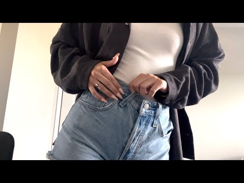 ASMR Outfit Scratching w/ Long Nails